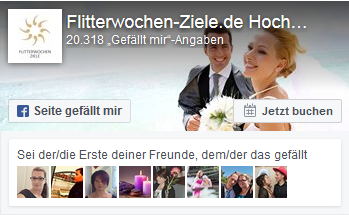 Flitterwochen-Ziele Facebook Fanpage