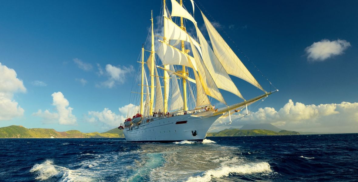 Honeymoon im 7 Nächte Segeltörn Kleine Antillen mit der Star Clipper | Flitterwochen-Ziele.de